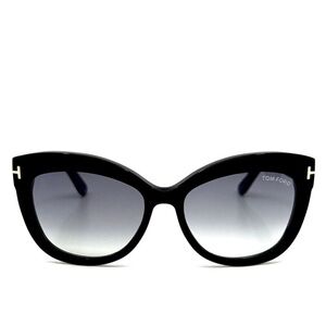 Tom Ford Black Alistair Cat-Eye Sunglasses